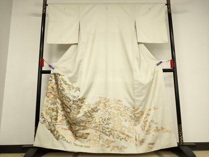 平和屋着物●洗える最高級着物 ＜英＞はなぶさ謹製 色留袖 蔓帯枝花文 金銀彩 AAAW9415br