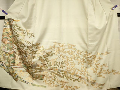 平和屋着物●洗える最高級着物 ＜英＞はなぶさ謹製 色留袖 蔓帯枝花文 金銀彩 AAAW9415br