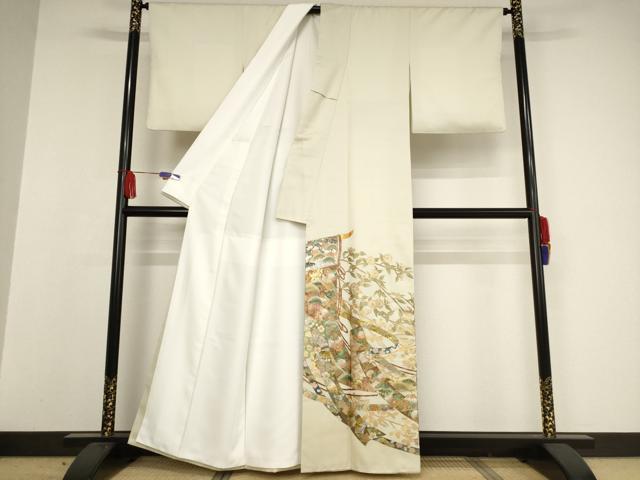 平和屋着物●洗える最高級着物 ＜英＞はなぶさ謹製 色留袖 蔓帯枝花文 金銀彩 AAAW9415br