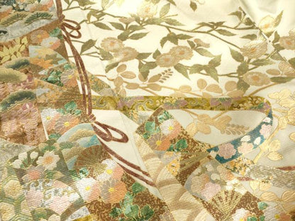 平和屋着物●洗える最高級着物 ＜英＞はなぶさ謹製 色留袖 蔓帯枝花文 金銀彩 AAAW9415br