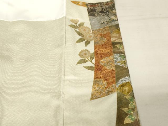 平和屋着物●洗える最高級着物 ＜英＞はなぶさ謹製 色留袖 蔓帯枝花文 金銀彩 AAAW9415br