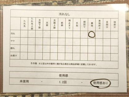 平和屋着物◎太鼓柄袋帯 紬地 壁画文様 金通し地 正絹 逸品 AAAW9642dt