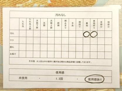 平和屋着物◎六通柄袋帯 枝松文 金糸 正絹 逸品 AAAW9669dt