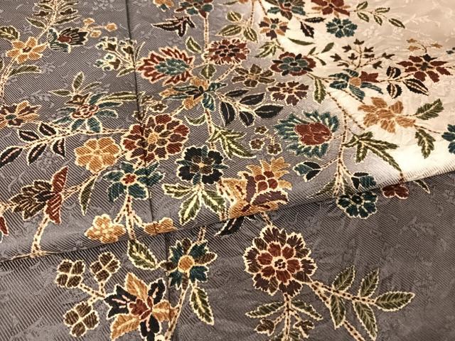 平和屋着物●訪問着　更紗枝花文　暈し染め　やまと誂製　正絹　逸品　AAAX0014np