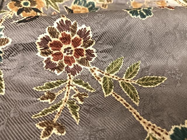 平和屋着物●訪問着　更紗枝花文　暈し染め　やまと誂製　正絹　逸品　AAAX0014np