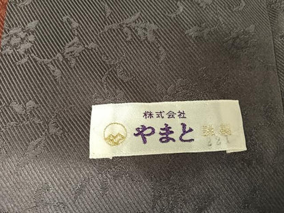 平和屋着物●訪問着　更紗枝花文　暈し染め　やまと誂製　正絹　逸品　AAAX0014np