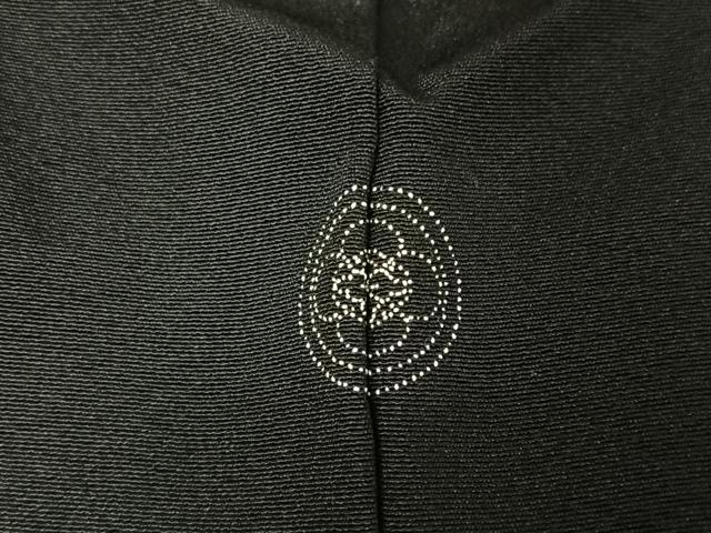 平和屋着物●訪問着　胡蝶蘭　黒地　金銀彩　正絹　逸品　AAAX0026np