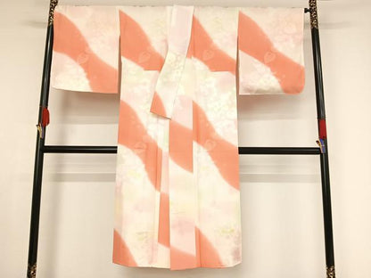 平和屋着物●長襦袢 袷 辻が花地紋 暈し染め 正絹 逸品 AAAX0030np