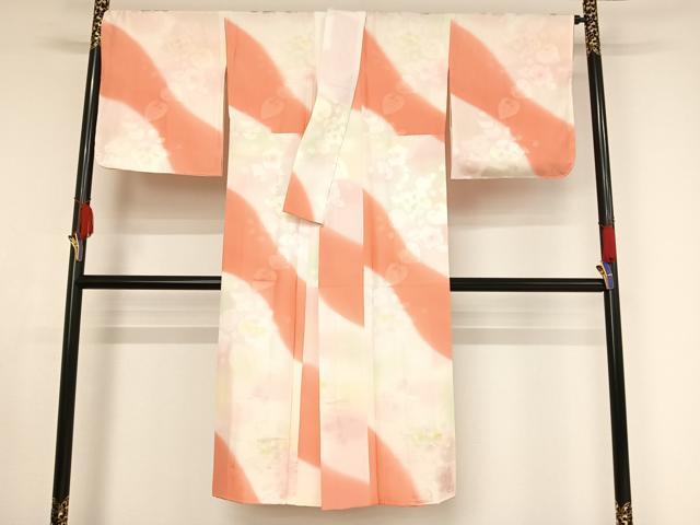 平和屋着物●長襦袢 袷 辻が花地紋 暈し染め 正絹 逸品 AAAX0030np