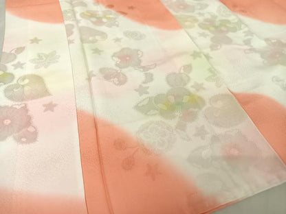 平和屋着物●長襦袢 袷 辻が花地紋 暈し染め 正絹 逸品 AAAX0030np
