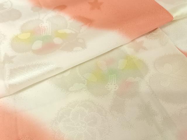 平和屋着物●長襦袢 袷 辻が花地紋 暈し染め 正絹 逸品 AAAX0030np