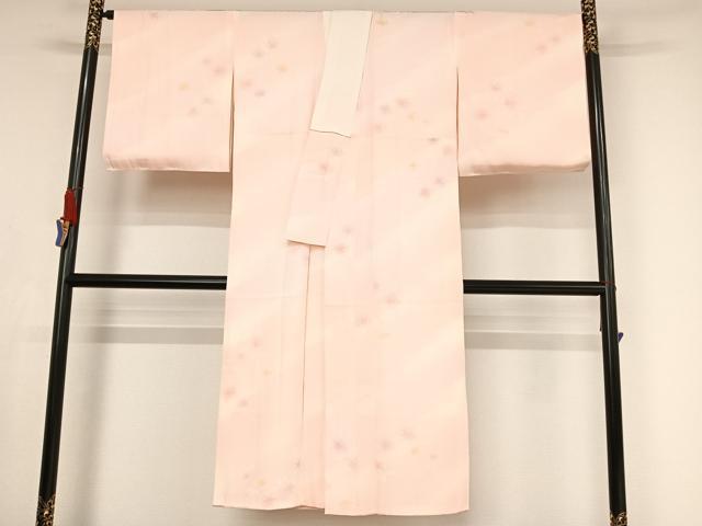 平和屋着物●長襦袢 袷 草花文 暈し染め 正絹 逸品 AAAX0031np