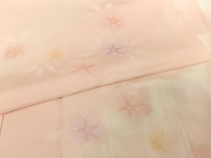 平和屋着物●長襦袢 袷 草花文 暈し染め 正絹 逸品 AAAX0031np