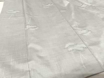 平和屋着物●本場大島紬　白大島　カタス9マルキ　松文　正絹　逸品　AAAX0077np