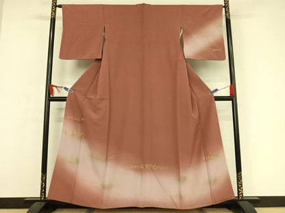 平和屋着物●訪問着 箔散らし 暈し染め 金彩 やまと誂製 正絹 逸品 AAAX0104np