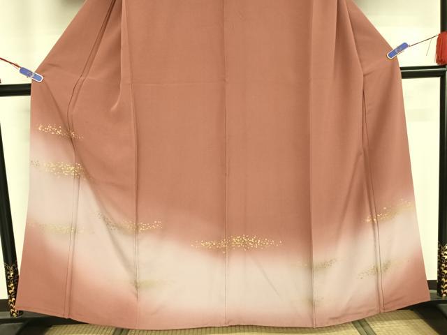 平和屋着物●訪問着 箔散らし 暈し染め 金彩 やまと誂製 正絹 逸品 AAAX0104np