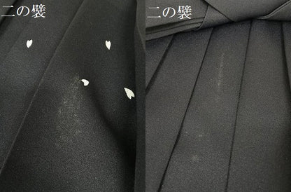 平和屋着物●女性 行灯袴 葉桜 金彩 洗える着物 AAAX0113np