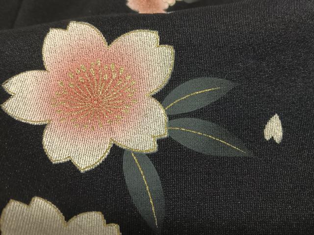 平和屋着物●女性 行灯袴 葉桜 金彩 洗える着物 AAAX0113np