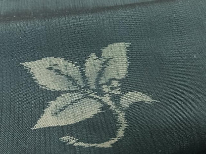 平和屋着物●上質な紬 胴抜き仕立て 舞葉文 正絹 逸品 未使用 AAAX0122np