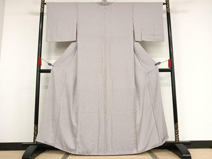平和屋着物●上質な色無地 更紗花地紋 白藤色 やまと誂製 正絹 逸品 未使用 AAAX0144np