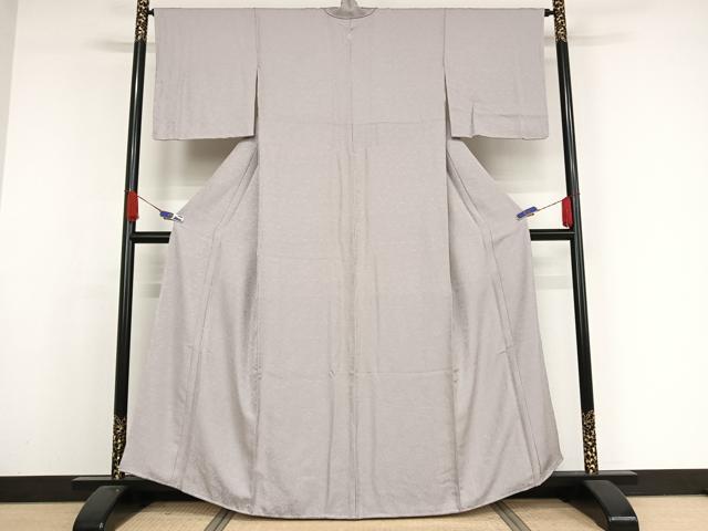 平和屋着物●上質な色無地 更紗花地紋 白藤色 やまと誂製 正絹 逸品 未使用 AAAX0144np