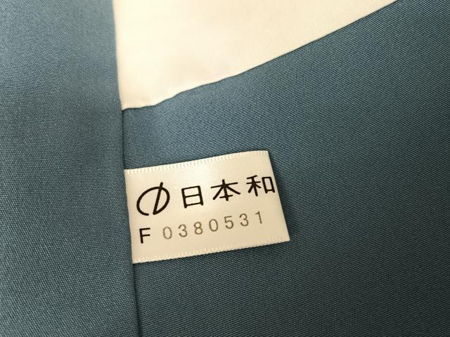 平和屋着物●花織　紬　格子　正絹　逸品　AAAX0169np
