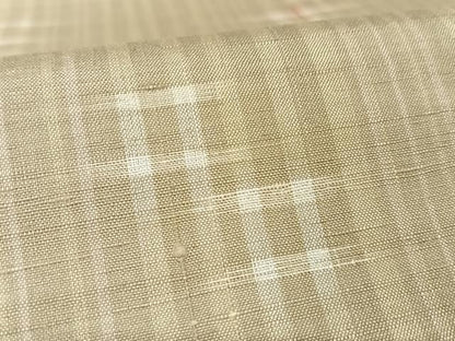 平和屋着物●上質な紬　井桁絣文様　正絹　逸品　AAAX0172np