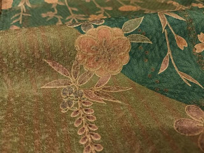 平和屋着物●小紋 花蝶文 暈し染め 洗える着物 AAAX0180np