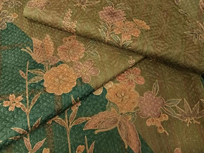 平和屋着物●小紋 花蝶文 暈し染め 洗える着物 AAAX0180np