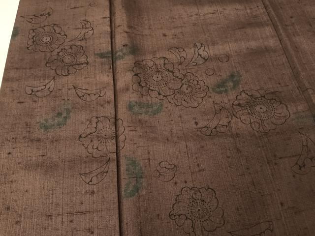 平和屋着物●訪問着 作家物 紬地 辻が花 正絹 逸品 AAAX0194np