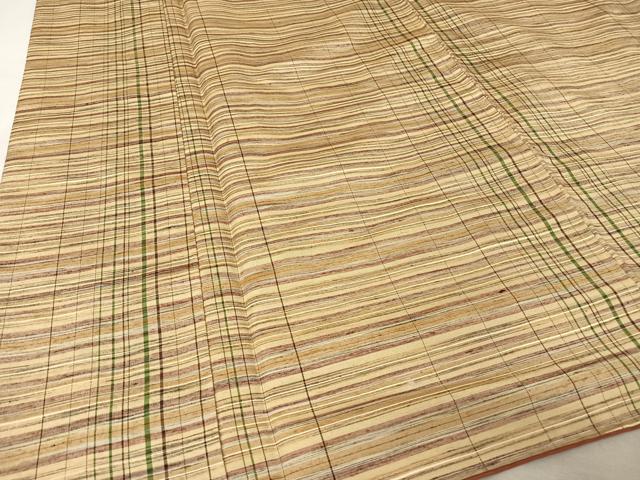 平和屋着物●上質な紬 縞 正絹 逸品 未使用 AAAX0198np