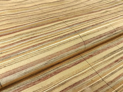 平和屋着物●上質な紬 縞 正絹 逸品 未使用 AAAX0198np