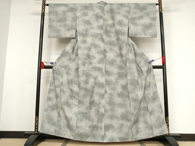 平和屋着物●上質な紬 花尽くし 正絹 逸品 AAAX0203np