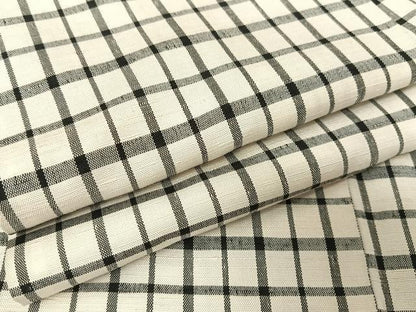 平和屋着物●上質な紬　格子　正絹　逸品　AAAX0211np