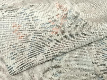 平和屋着物●上質な紬 樹林文 正絹 逸品 AAAX0212np