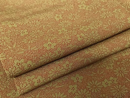 平和屋着物●江戸小紋　草花文　正絹　逸品　AAAX0220np