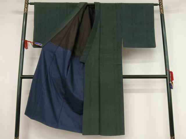 平和屋着物●男性 紬 縞 正絹 逸品 AAAX0270np