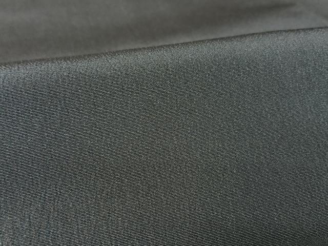 平和屋着物●男性　お召　色無地　鉄御納戸色　正絹　逸品　AAAX0272np