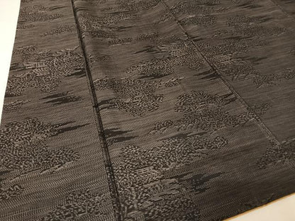 平和屋着物●本場大島紬 風景文 正絹 逸品 未使用 AAAX0284np