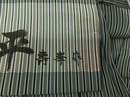 平和屋着物●男性　宝凰平　馬乗り袴　壽峯作　縞　正絹　逸品　AAAX0289np