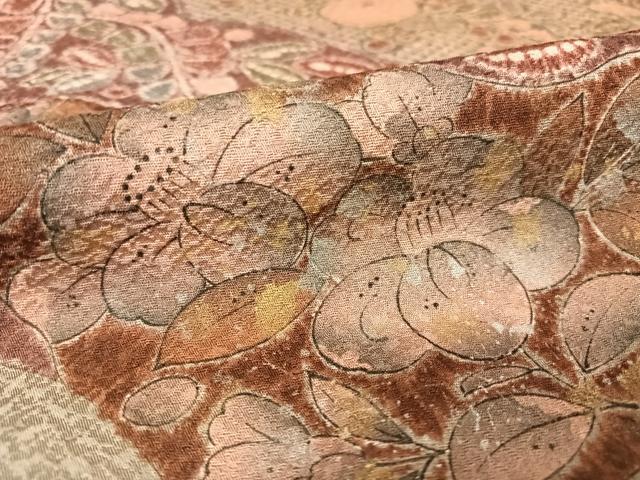 平和屋着物●訪問着 辻が花 暈し染め 金彩 正絹 逸品 AAAX0298np