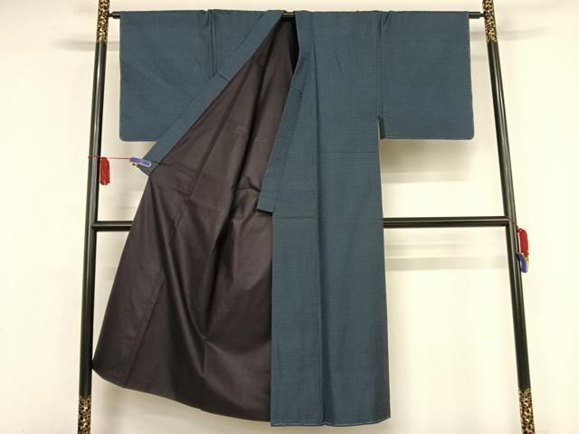 平和屋着物●男性　本場大島紬　アンサンブル　100亀甲　総詰め　正絹　逸品　未使用　AAAX0384np