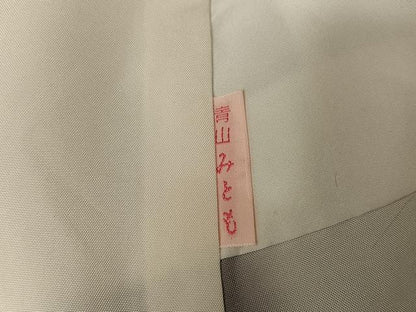 平和屋着物●青山みとも　紬　蛍暈し　正絹　逸品　AAAX0400np