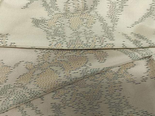 平和屋着物●本場大島紬 白大島 杜若 正絹 逸品 AAAX0565zg