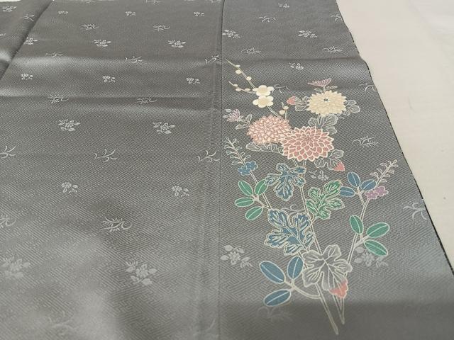 平和屋着物●訪問着　流水松竹梅花文　暈し染め　金彩　正絹　逸品　AAAX0576zg