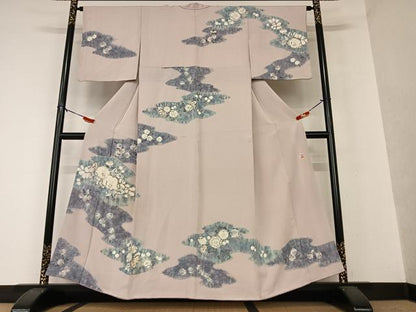 平和屋着物●十日町 名門 滝泰謹製 訪問着 辻が花 絞り 暈し染め 正絹 逸品 AAAX0592zg