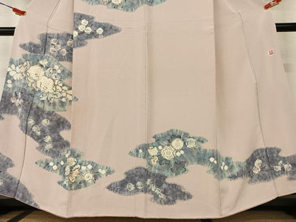 平和屋着物●十日町 名門 滝泰謹製 訪問着 辻が花 絞り 暈し染め 正絹 逸品 AAAX0592zg