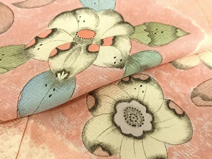 平和屋着物●訪問着 辻が花 手描き 絞り 正絹 逸品 AAAX0635zg