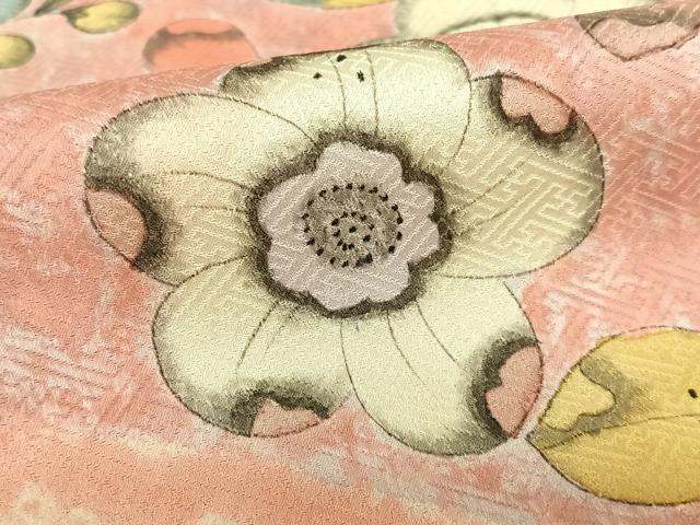 平和屋着物●訪問着 辻が花 手描き 絞り 正絹 逸品 AAAX0635zg
