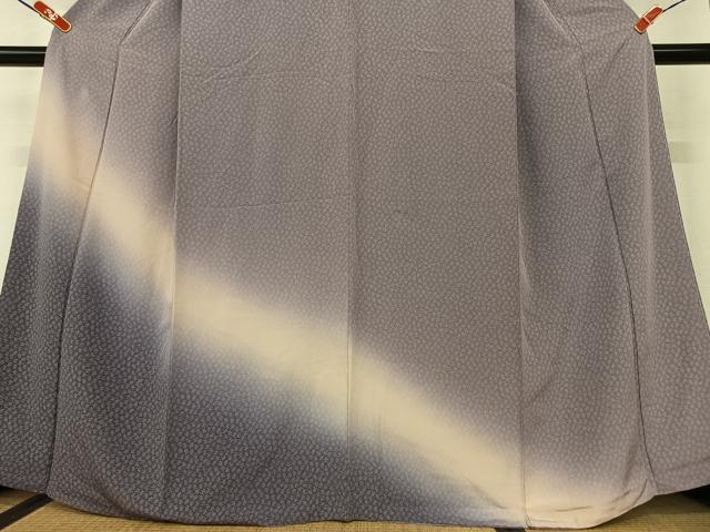 平和屋着物●江戸小紋 訪問着 吉祥文 暈し染め 正絹 逸品 AAAX0642zg